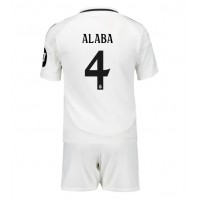 Real Madrid David Alaba #4 Hjemmedraktsett Barn 2024-25 Kortermet (+ Korte bukser)